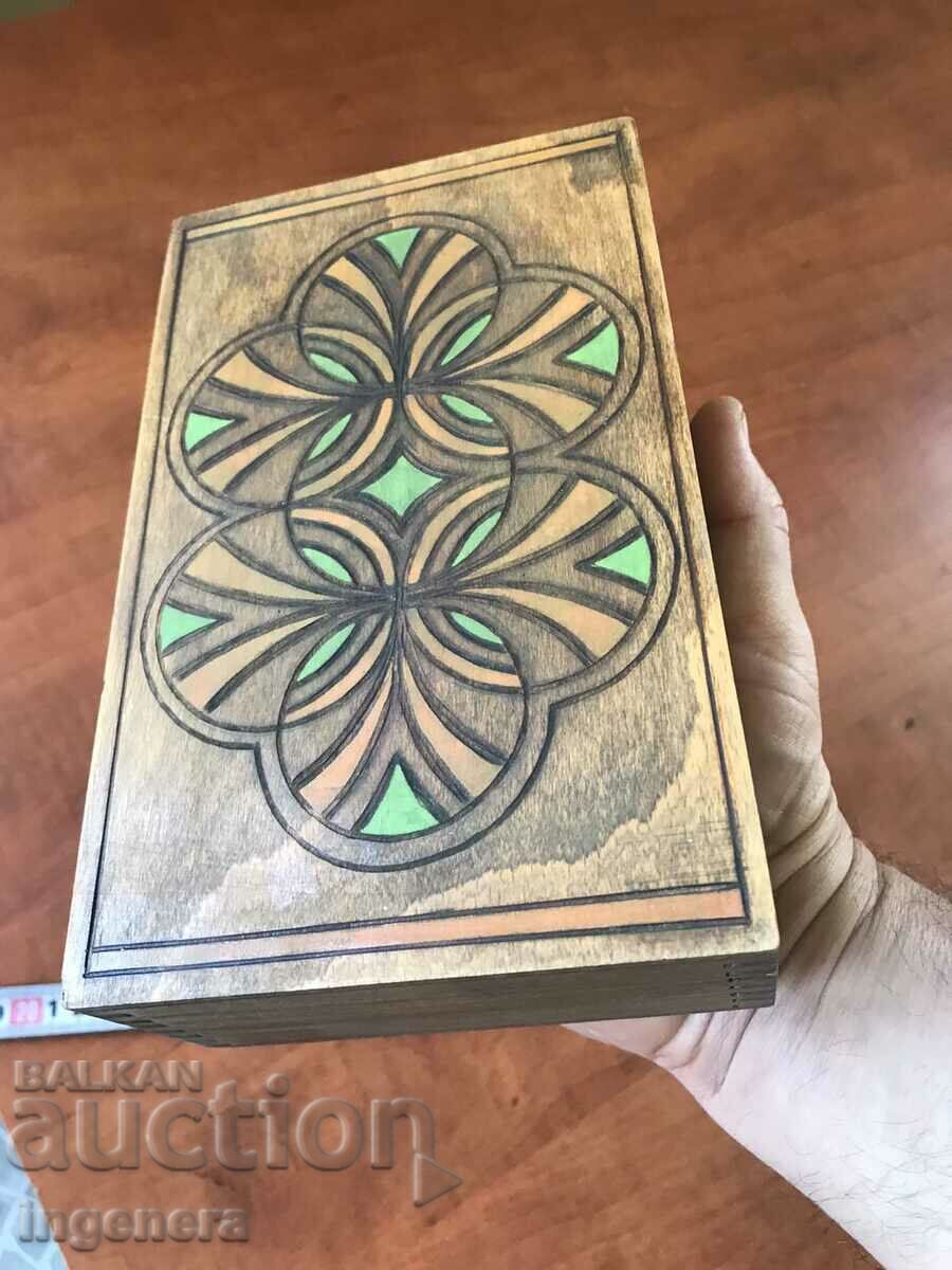 CUTIE LEMN PIROGRAF DESEN ANTICHI DIN SOCA MOSTRA - 5 CUTIE LEMN PIROGRAF DESEN ANTICHI DIN SOCA MOSTRA - 5