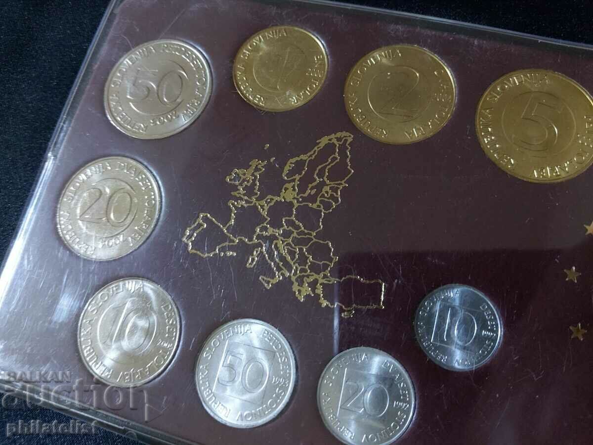 Slovenia 1992-2005 - Complete set of 9 coins + medal with price 24.00 BGN | € 12.27