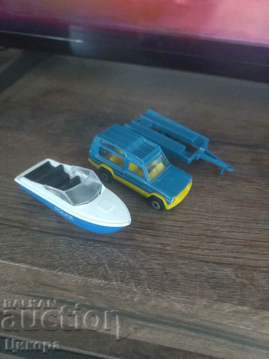 Аукцион МАЧБОКС БЪЛГАРИЯ MATCHBOX BULGARIA КОЛИЧКА ЛОДКА РЕМАРКЕ