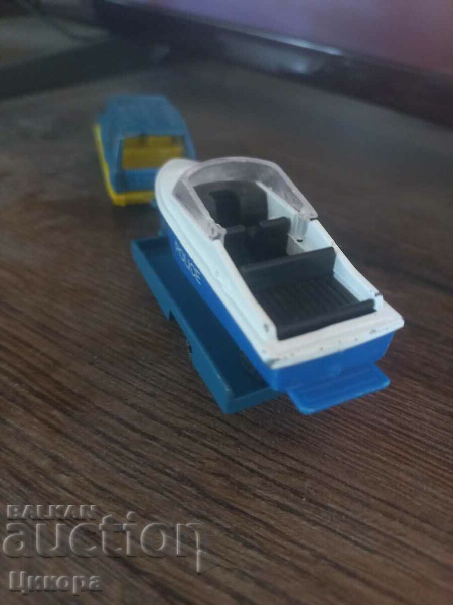 МАЧБОКС БЪЛГАРИЯ MATCHBOX BULGARIA КОЛИЧКА ЛОДКА РЕМАРКЕ - 6