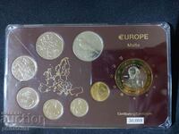 Μάλτα 2000-2005 - Ολοκληρωμένο σετ 7 νομισμάτων + μετάλλιο