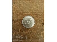 25 cents, silver, Canada