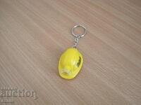 New helmet-shaped keychain with light
