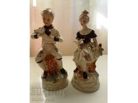 A beautiful pair of porcelain figures.