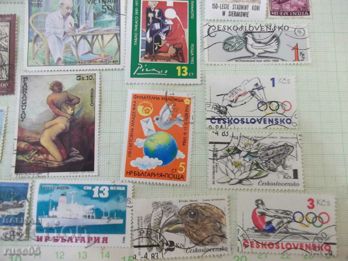 Lot of 28 pcs. stamps - 5 Lot of 28 pcs. stamps - 5
