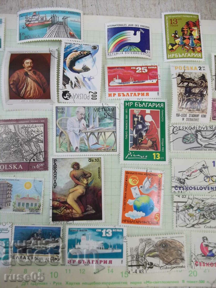Lot of 28 pcs. stamps - 6 Lot of 28 pcs. stamps - 6