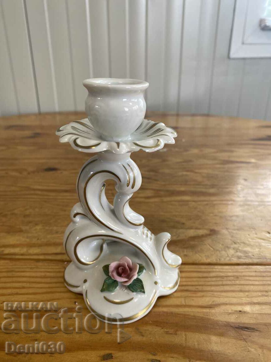 Beautiful porcelain candle holder with markings !!!!
