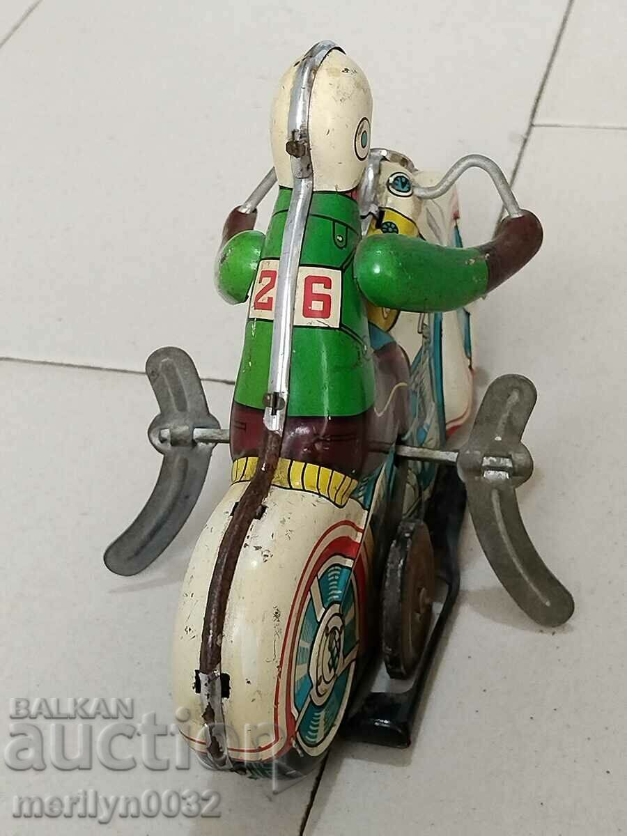 Δημοπρασία Παιδικό τσίγκινο παιχνίδι μοτοσυκλέτα, μοτοσυκλέτα Κίνα δεκαετία του 1970
