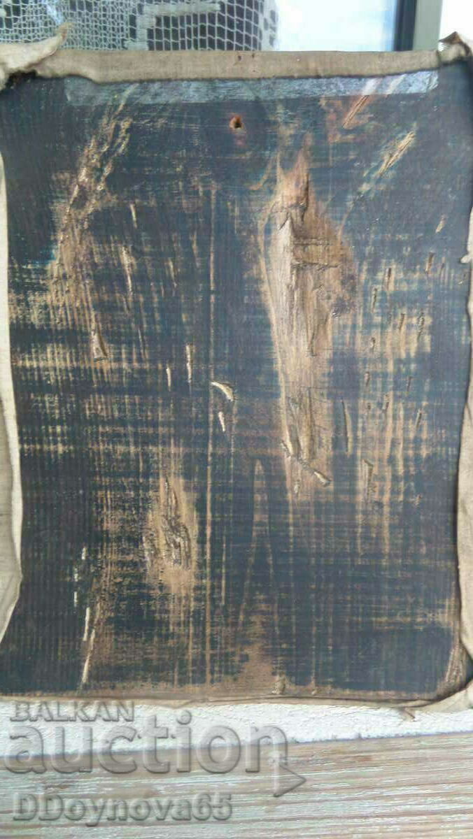 Veche icoană rusă pictată - 5