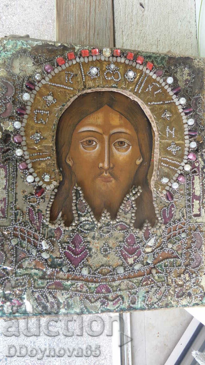 Old painted Russian icon