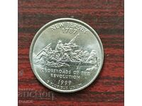 САЩ  1/4 долар 1999 P - Ню Джърси UNC