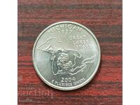 1/4 dolar SUA 2004 P - Michigan UNC