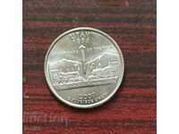 1/4 dolar SUA 2007 P - Utah UNC