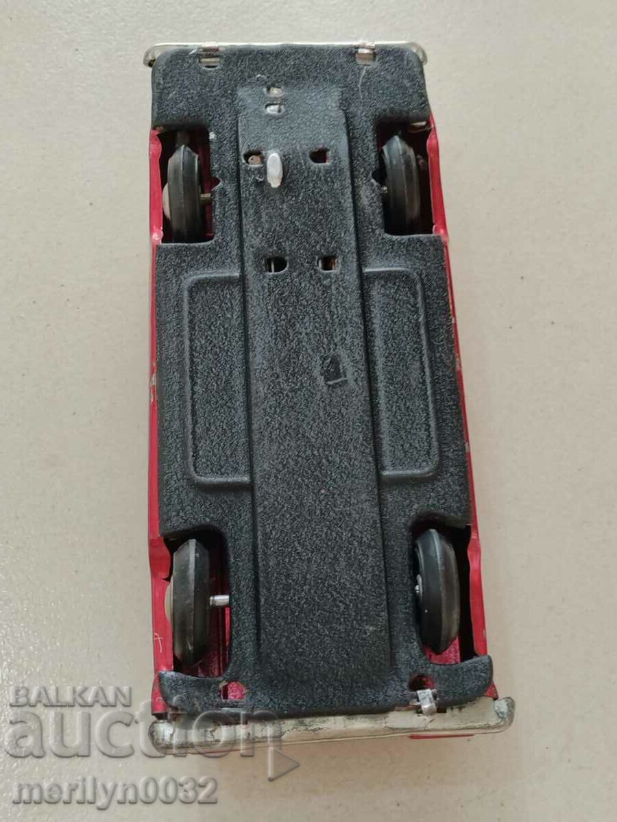 Children's tin toy car trolley USSR 70s - 7 Children's tin toy car trolley USSR 70s - 7