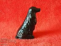 Old colored figure of Dog Alloy Glass Crystal Murano
