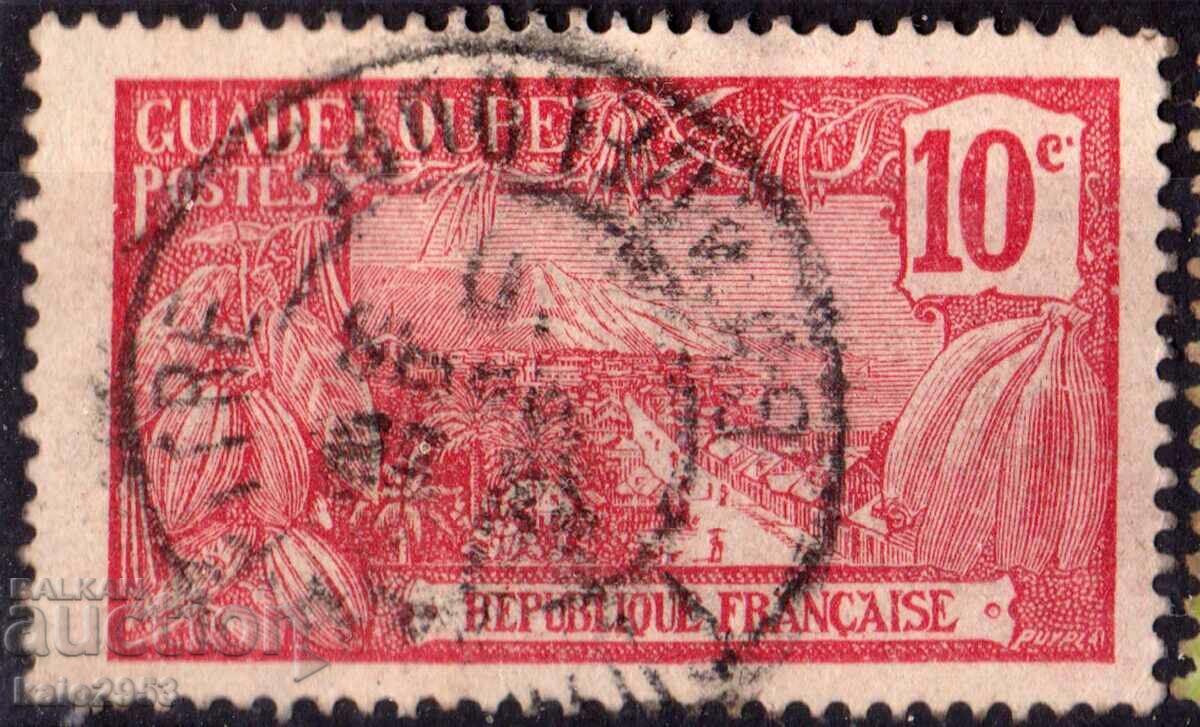 Franse/Guadeloupe-1905-Regular-Natural motifs, stamp