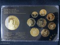 Gold Trial Euro Set - Vatican City 2012 + Medal