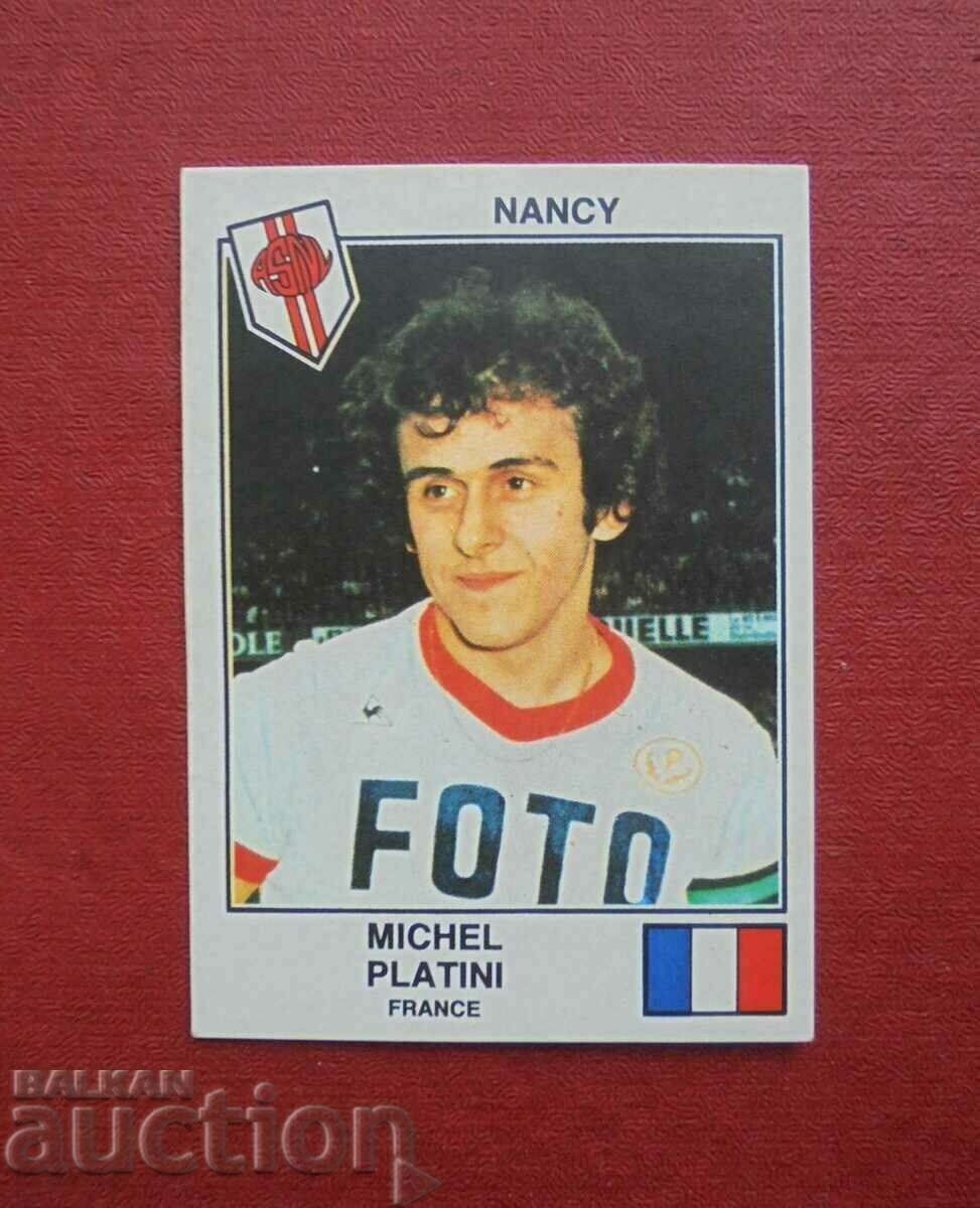 Стикер Panini Мишел Платини 1979 Euro Football 232