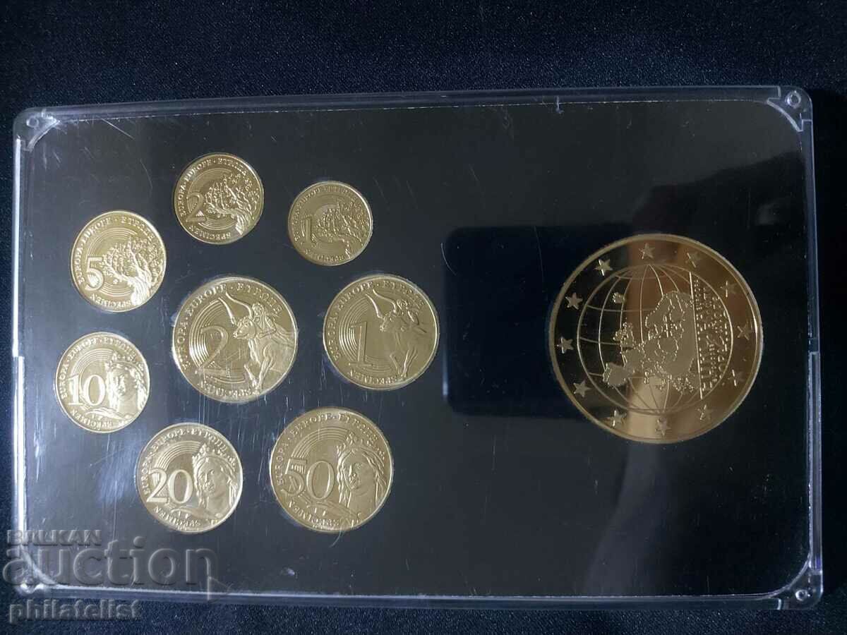 Auction  Gold trial Euro Set - Germany + medal