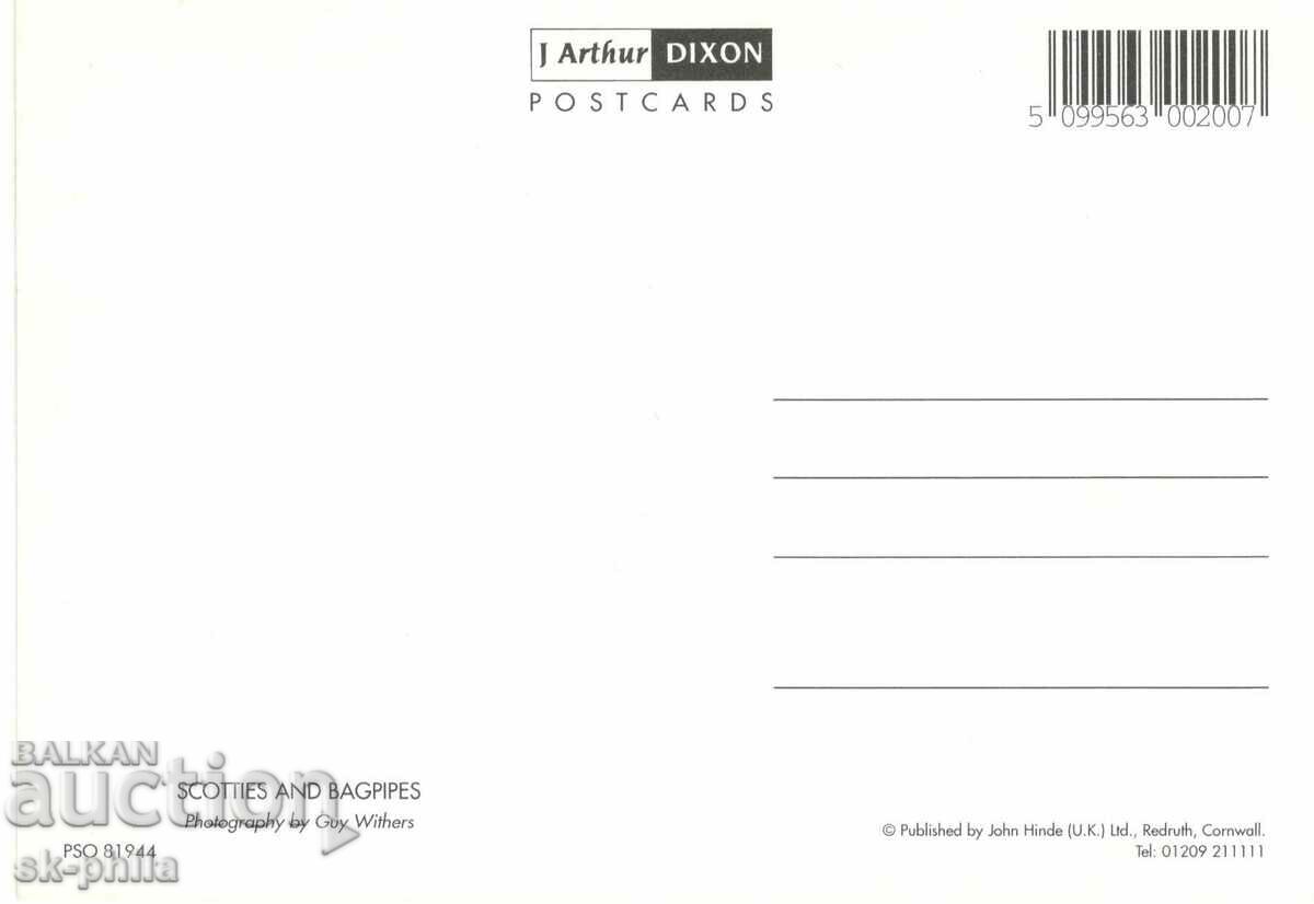Old card - Folklore - Scottish bagpipes with price 1.20 BGN | € 0.61 Old card - Folklore - Scottish bagpipes with price 1.20 BGN | € 0.61