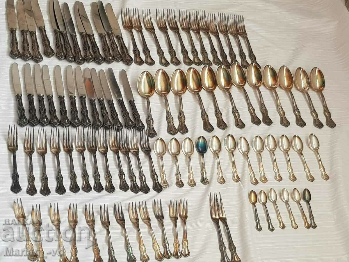 Solingen Rostfrei Silver Plated Cutlery Set -92 Pieces