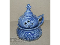 Old porcelain tabletop censer, not a candle holder, excellent