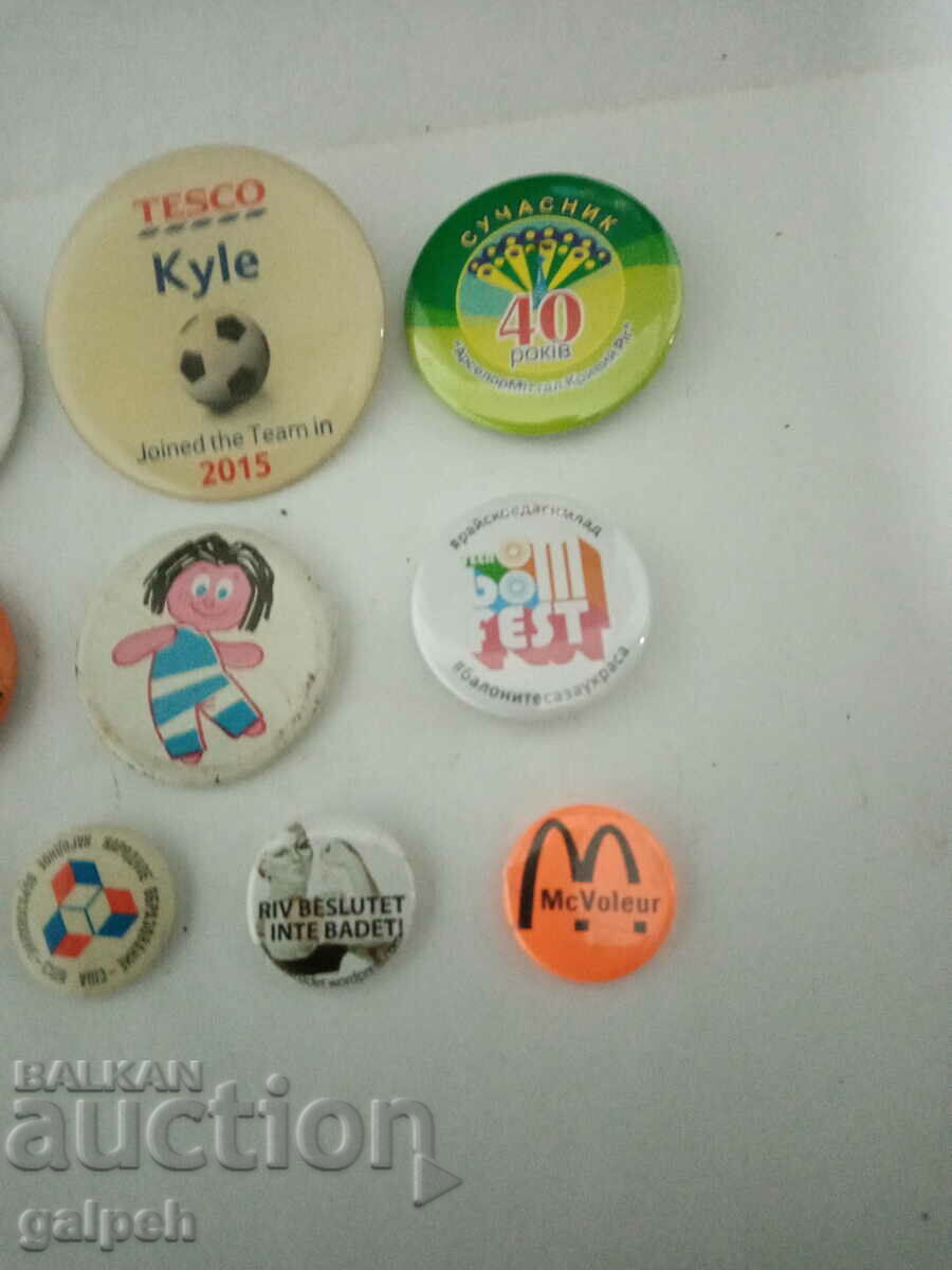 Auction  BADGES - 10 pcs. - BGN 6