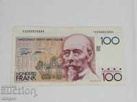 100 de franci Belgia 1980