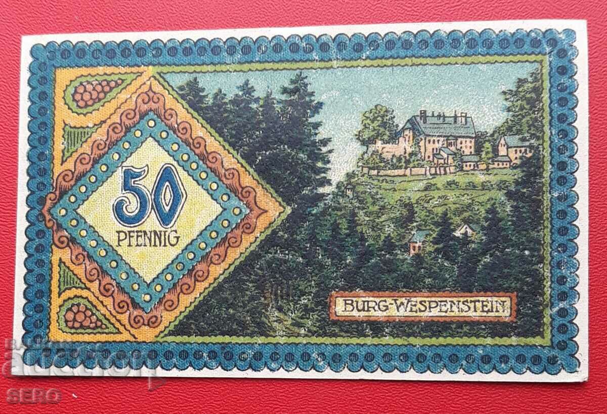 Banknote-Germany-Thuringia-Grafenthal-50 pfennig 1921