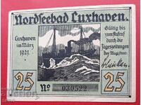 Банкнота-Германия-Саксония-Куксхафен-25 пфенига 1921