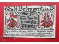 Τραπεζογραμμάτιο-Γερμανία-Σαξονία-Bodenwerder-25 Pfennig 1920
