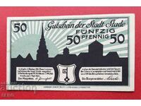 Τραπεζογραμμάτιο-Γερμανία-Σαξονία-Stade-50 pfennig 1920-μονής όψης