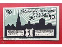 Banknote-Germany-Saxony-Stade-50 pfennig 1920-single sided