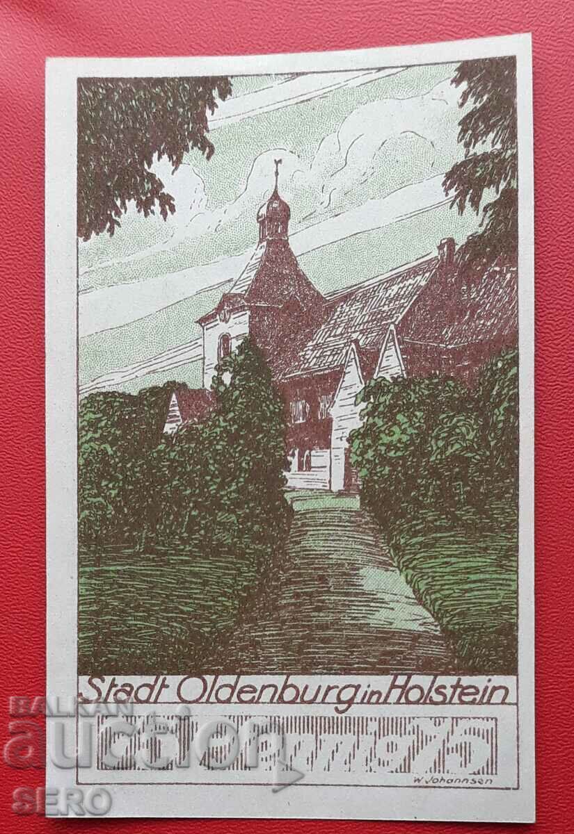 Банкнота-Германия-Шлезвиг-Холщайн-Олденбург-75 пфенига 1920