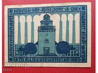 Банкнота-Германия-Шлезвиг-Холщайн-Ноймюнстер.50 пфенига 1920
