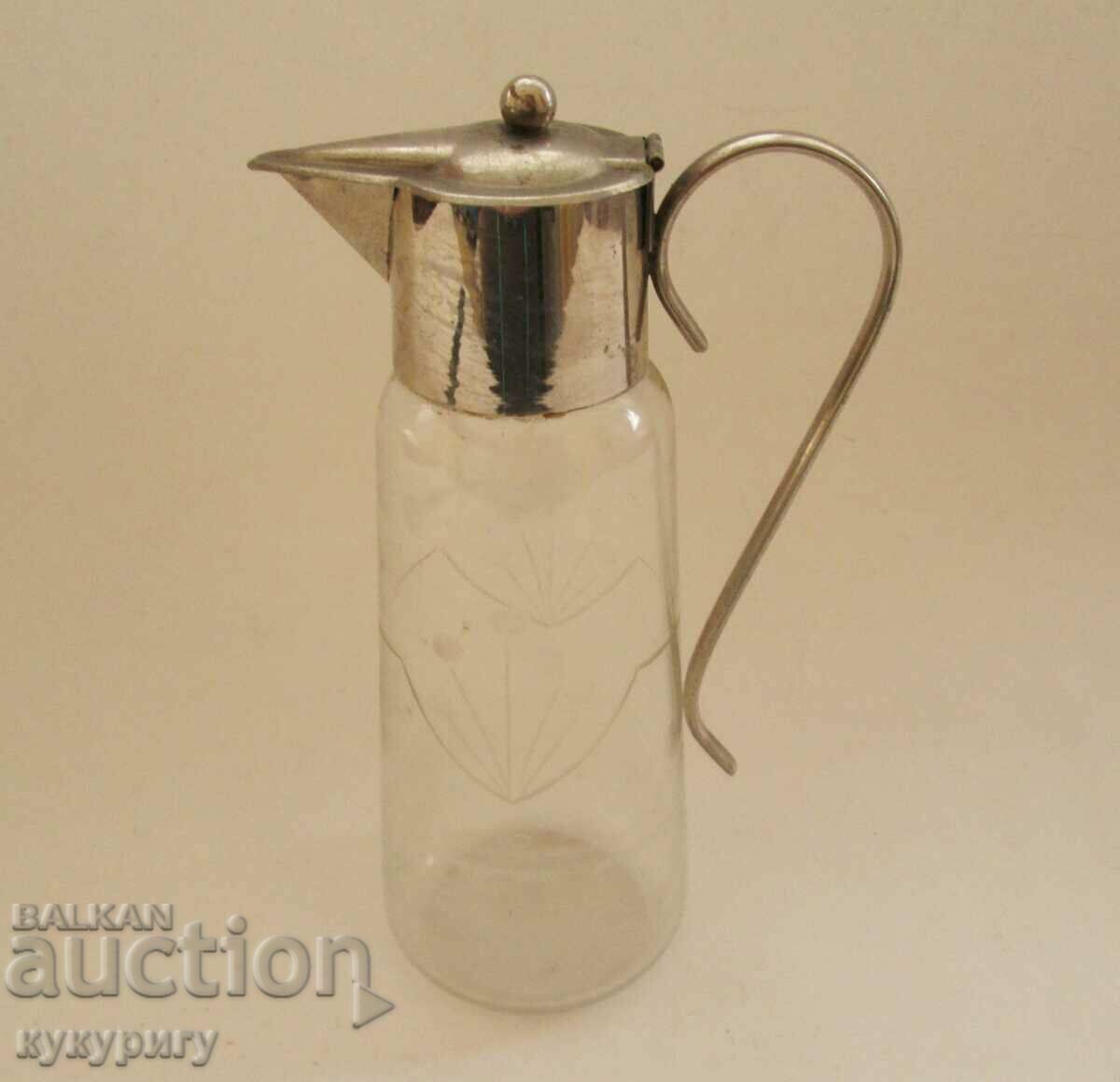 Παλιά γυάλινη κανάτα της δεκαετίας του 1930 - 5