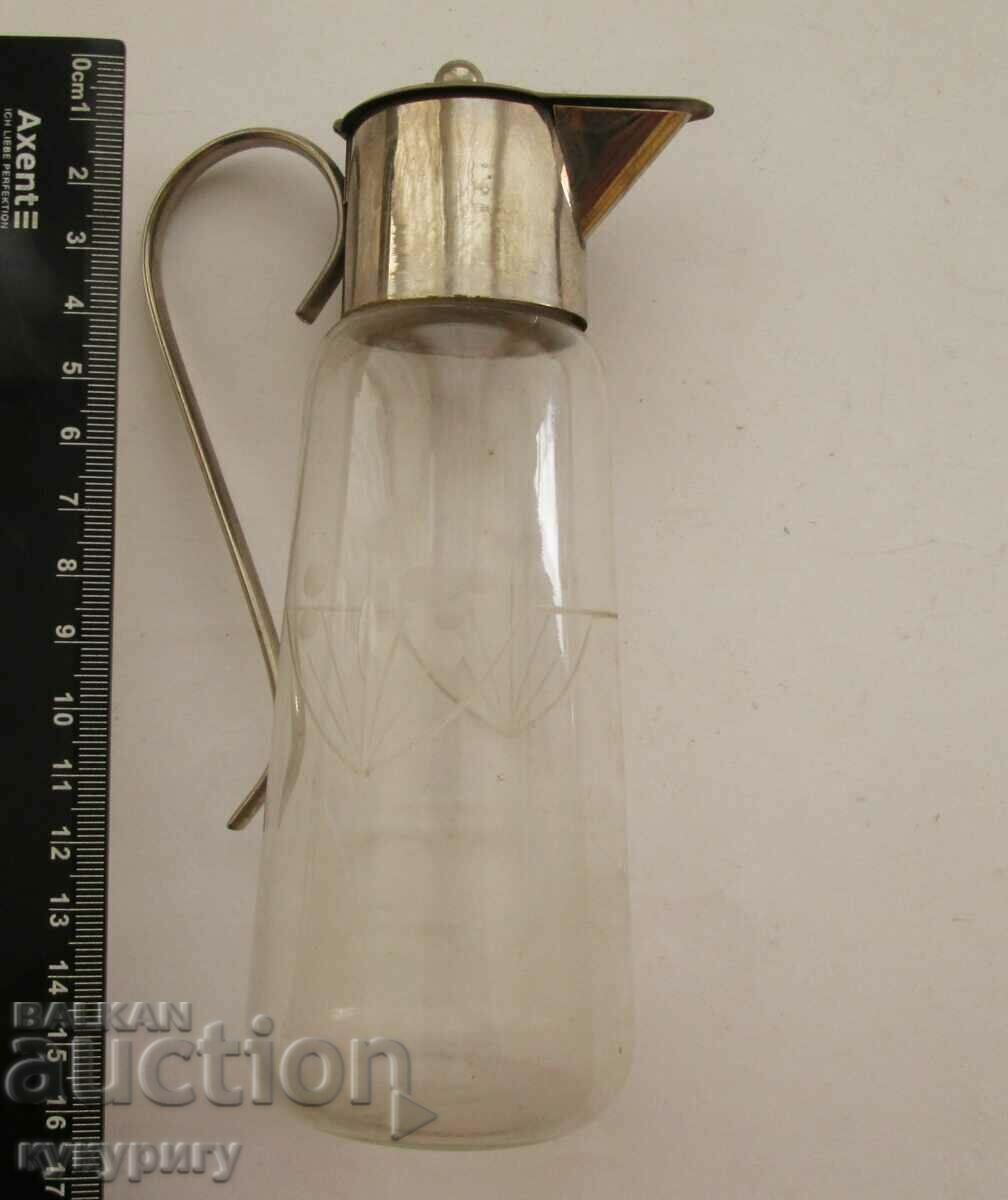 Παλιά γυάλινη κανάτα της δεκαετίας του 1930 - 7