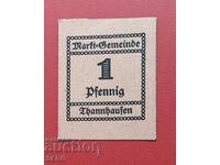 Τραπεζογραμμάτιο-Γερμανία-Βαυαρία-Tanhausen-1 pfennig-μονόπλευρο