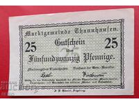 Bancnota-Germania-Bavaria-Tanhausen-25 pfennig