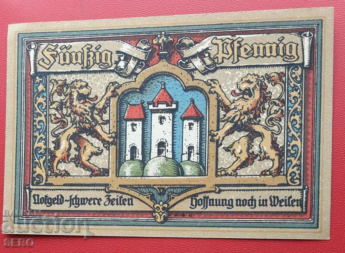 Банкнота-Германия-Бавария-Тролберг-50 пфенига 1920