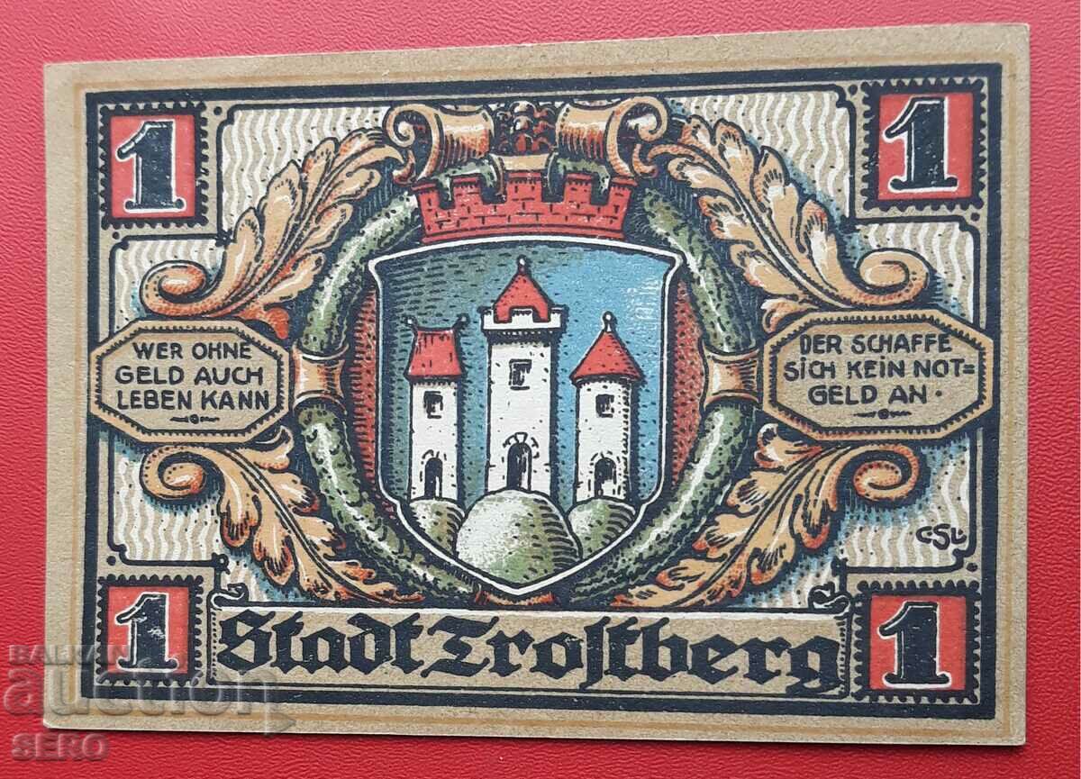 Банкнота-Германия-Бавария-Тролберг-1 марка