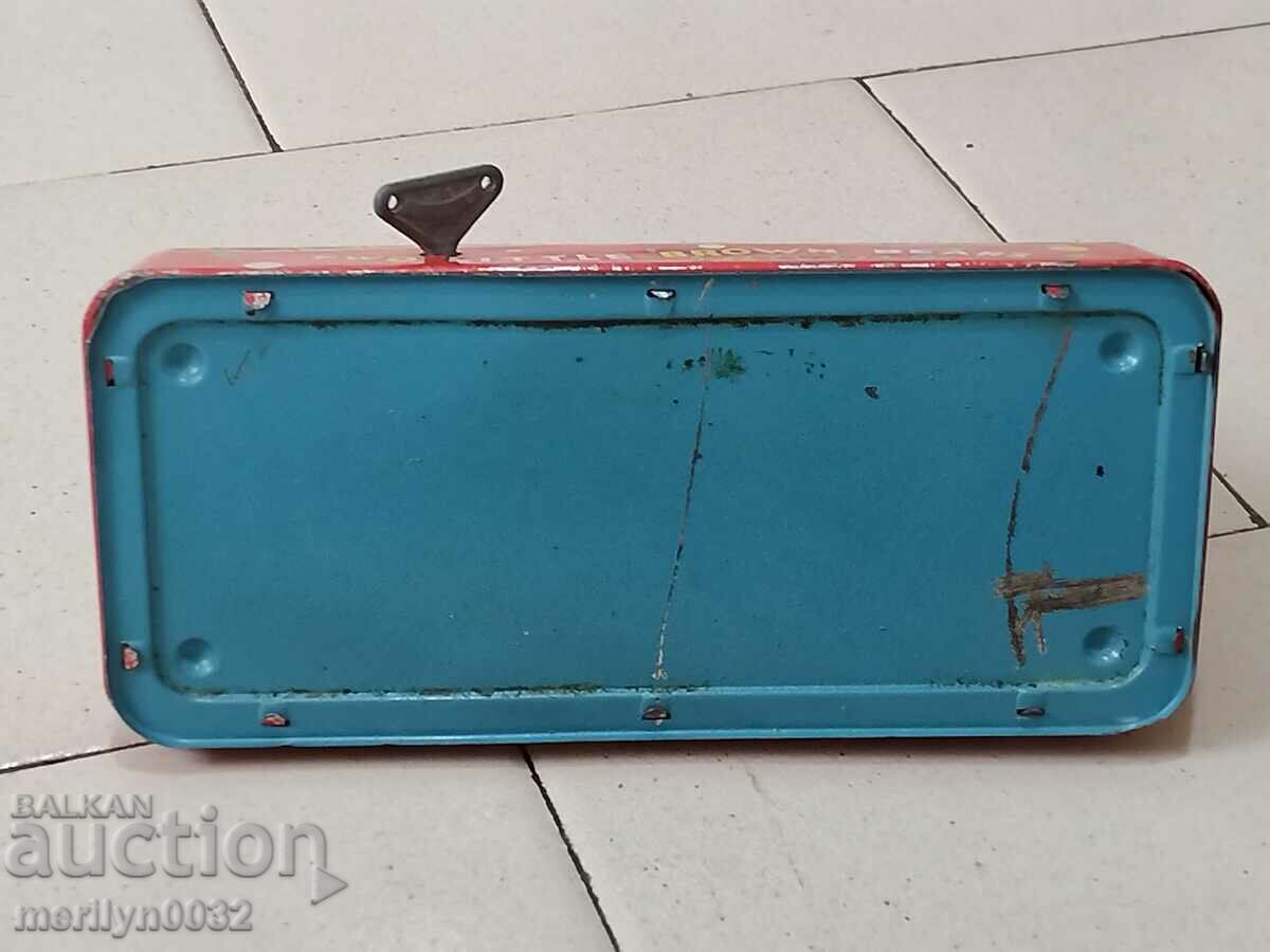 Children's Tin Toy Bears Chopping Wood China 1970s - 7