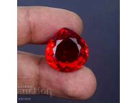 BZC!14.70 carat natural red topaz facet from 1 penny!