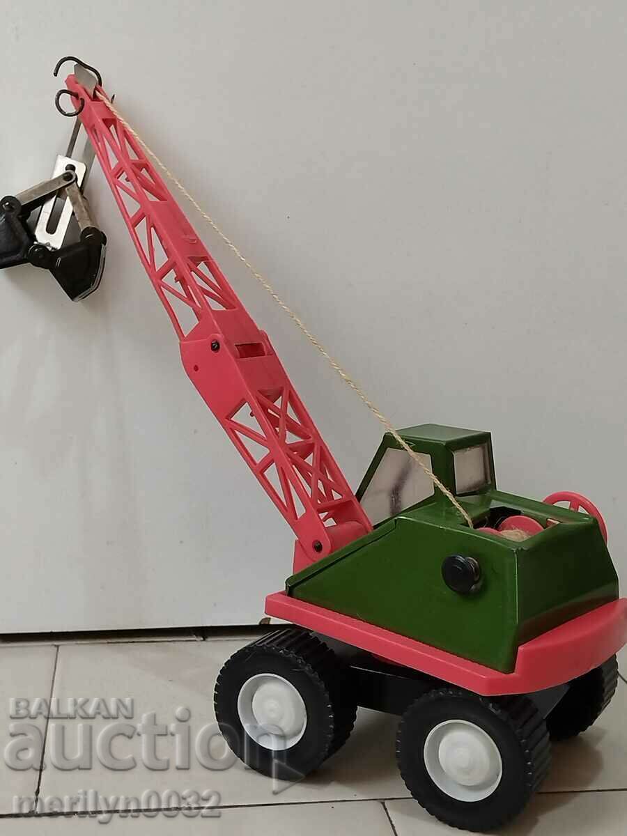 Children's toy excavator metal and plastic 70s NRB with price 86.00 BGN | € 43.97 Children's toy excavator metal and plastic 70s NRB with price 86.00 BGN | € 43.97