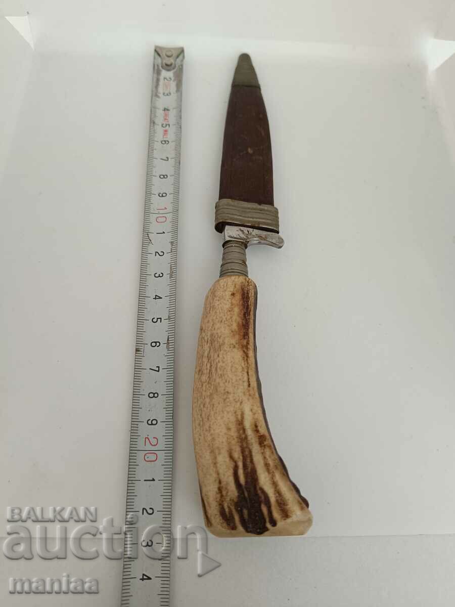 Κυνηγετικό μαχαίρι Solingen με την αρχική του θήκη