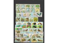 Cuba lot Fauna 50 piese cu stampila