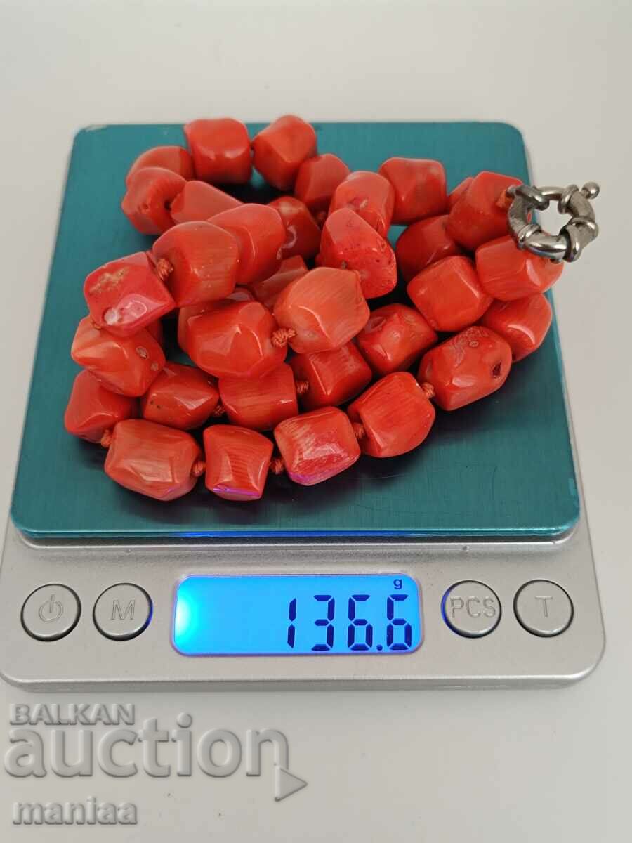 Όμορφο φυσικό πορτοκαλοκόκκινο κοραλί κολιέ - 5 Όμορφο φυσικό πορτοκαλοκόκκινο κοραλί κολιέ - 5