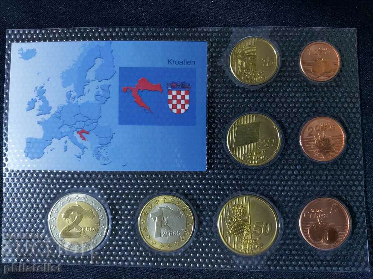 Auction Trial Euro Set - Croatia 2006, 8 coins Auction Trial Euro Set - Croatia 2006, 8 coins