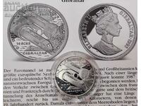 Сребро 14 Екю Евротунел 1993 Гибралтар