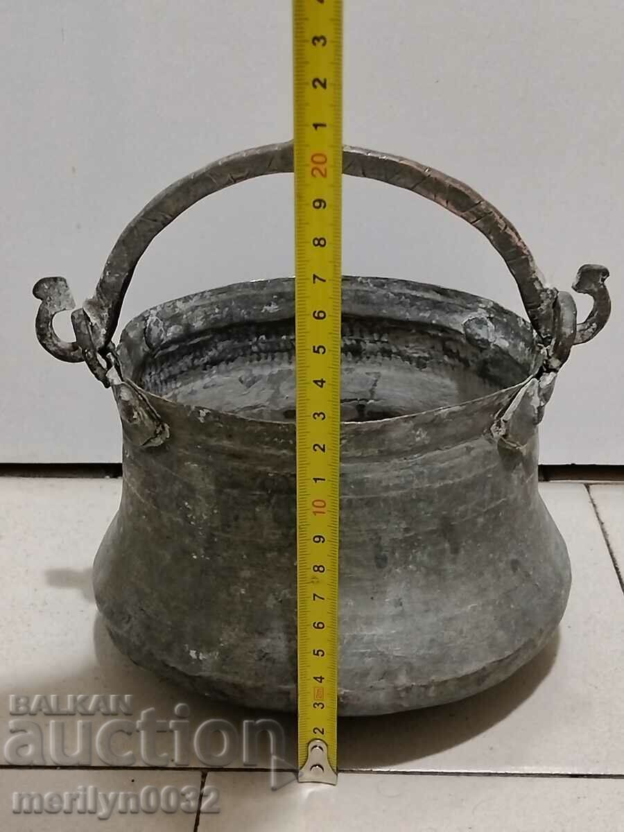 Old copper cauldron, copper, cauldron copper vessel menche - 6 Old copper cauldron, copper, cauldron copper vessel menche - 6